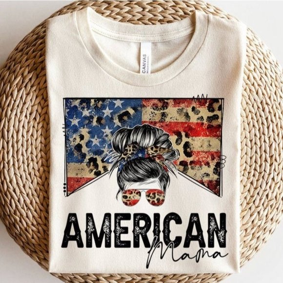 Whiskey Kiss Tops - AMERICAN MAMA Handmade Graphic Tee